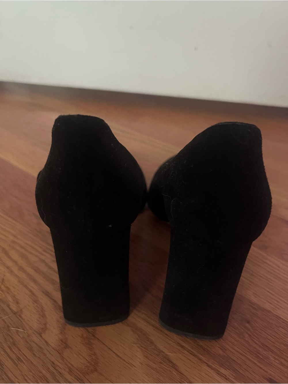 kate spade Black Suede Pointed Mary Jane Heels with Crystal Buckle - Picture 5 of 6